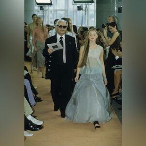 CHANEL RUNWAY SKIRT SS 1999 Silk Nylon